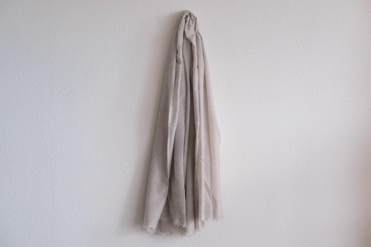 enrica cottonsilk scarf｜charcoal