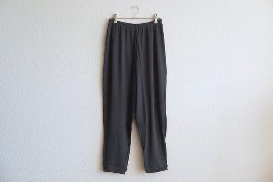 yohaku ドバイパンツ｜綿リネン ワッフル素材 グレイッシュネイビー｜unisex freesize