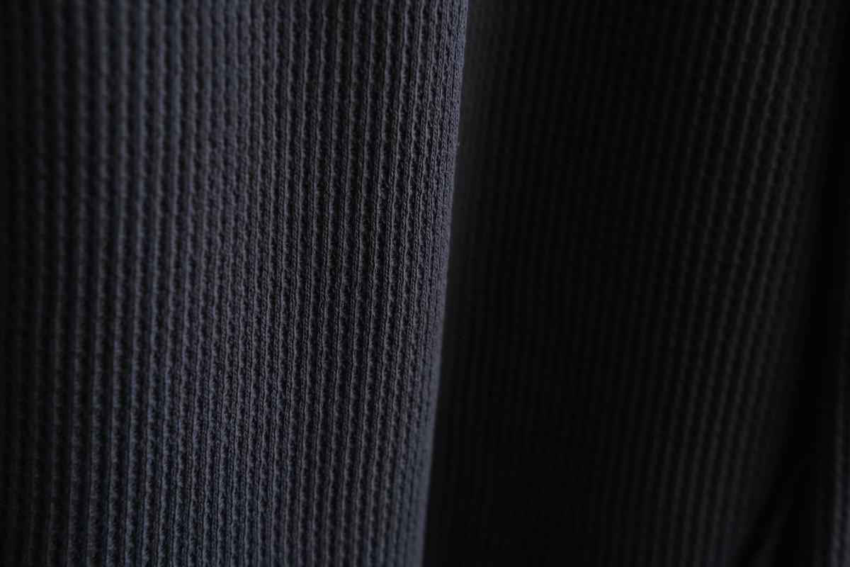 yohaku ドバイパンツ｜綿リネン ワッフル素材 グレイッシュネイビー｜unisex freesize