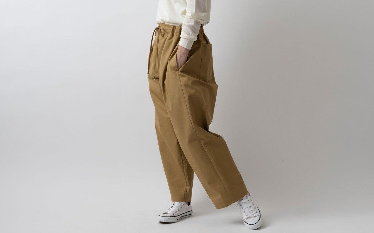 木間服装製作 pants cotton beige｜unisex freesize
