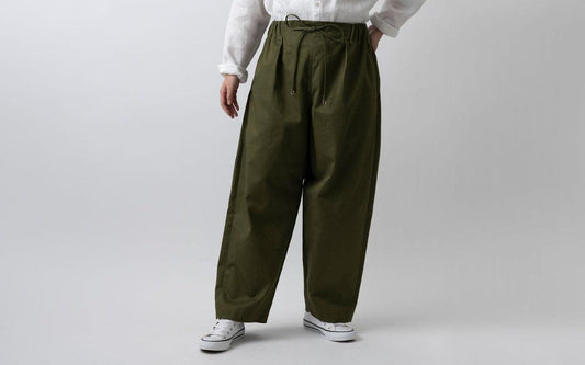 木間服装製作 pants cotton khaki|unisex freesize