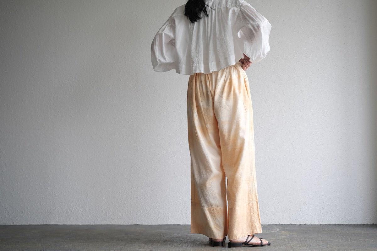 enrica cotton widepants｜SOIL ORANGE