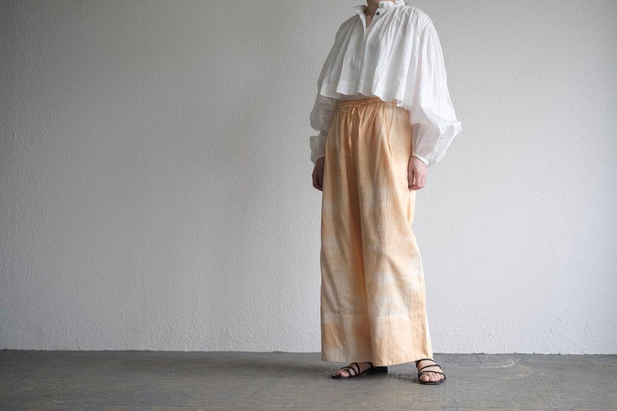 enrica cotton widepants｜SOIL ORANGE