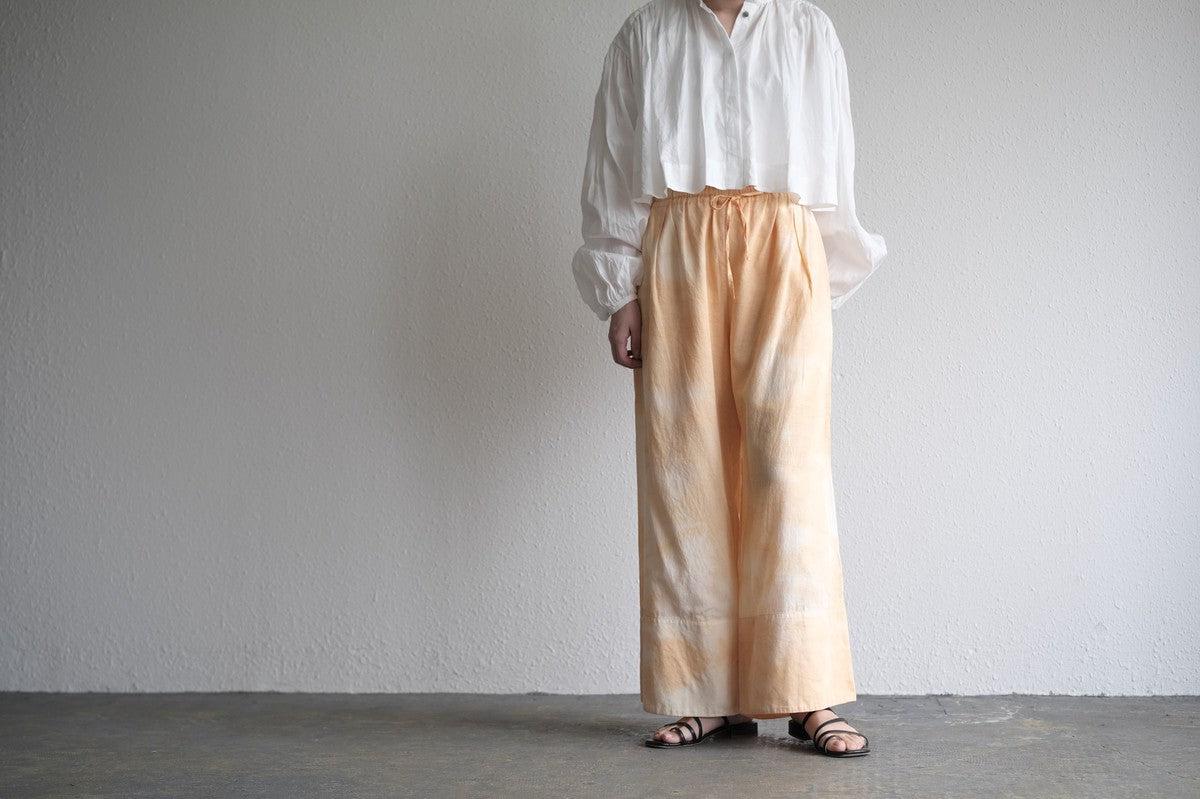 enrica cotton widepants｜SOIL ORANGE