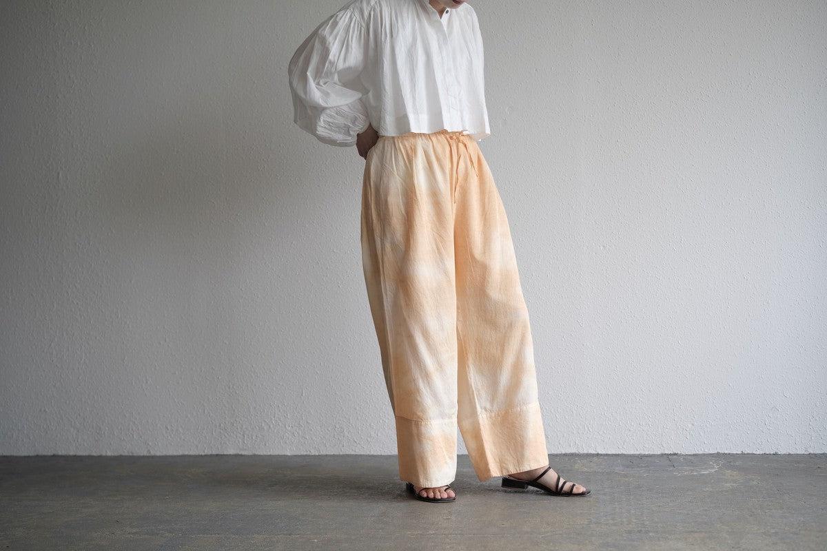 enrica cotton widepants｜SOIL ORANGE