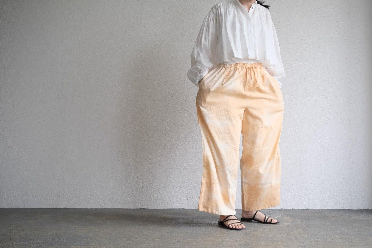 enrica cotton widepants｜SOIL ORANGE