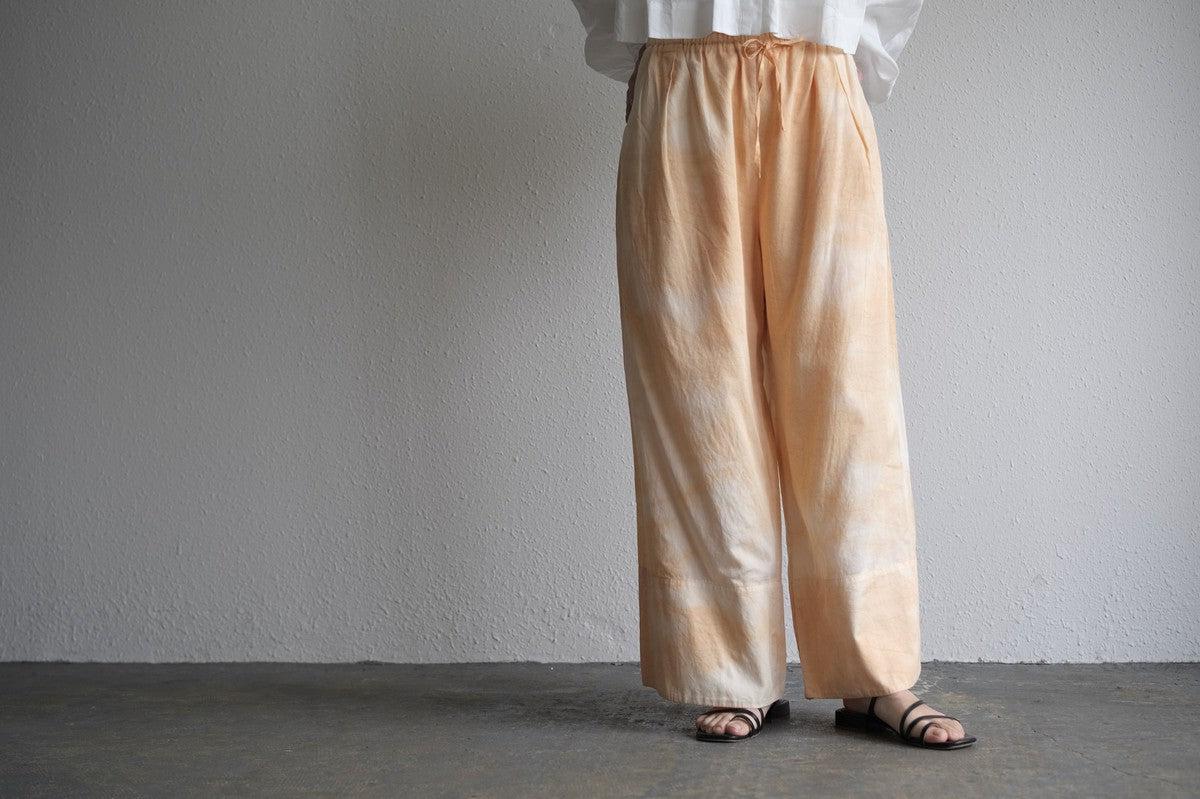 enrica cotton widepants｜SOIL ORANGE