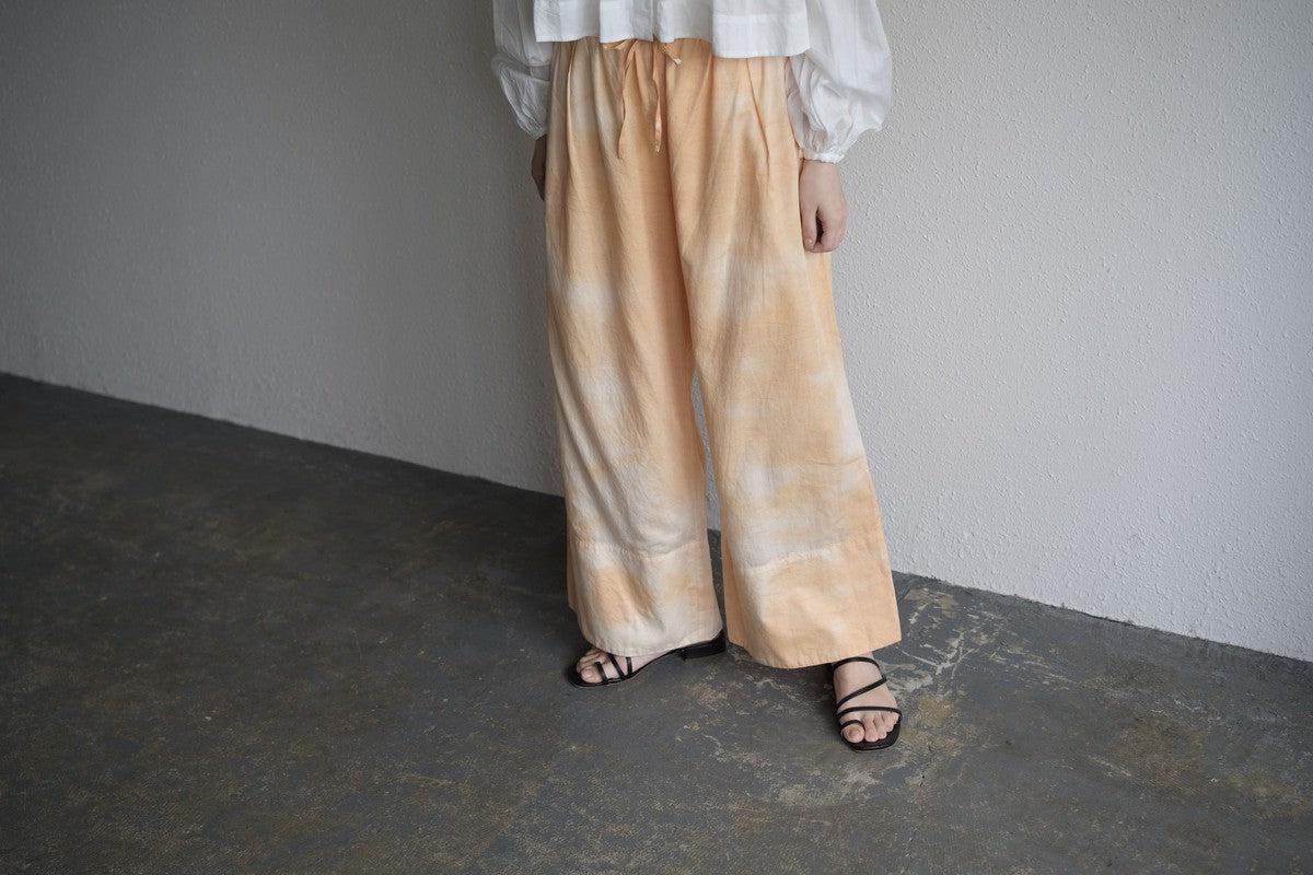 enrica cotton widepants｜SOIL ORANGE