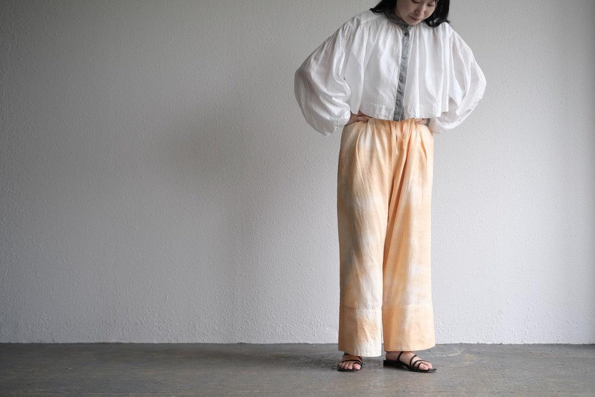 enrica cotton widepants｜SOIL ORANGE