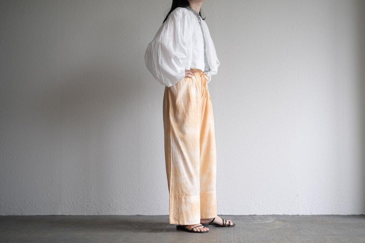 enrica cotton widepants｜SOIL ORANGE