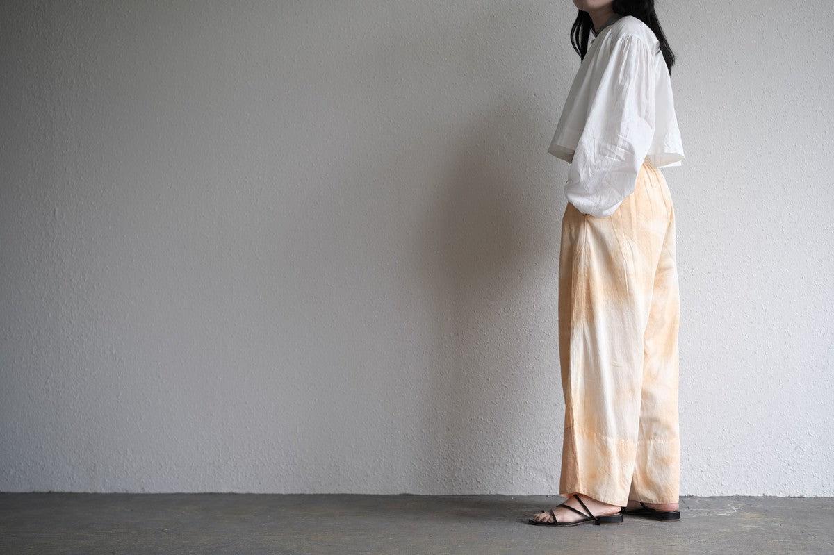 enrica cotton widepants｜SOIL ORANGE