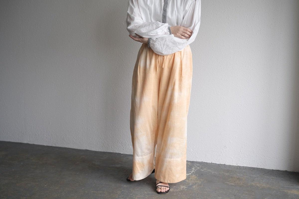 enrica cotton widepants｜SOIL ORANGE