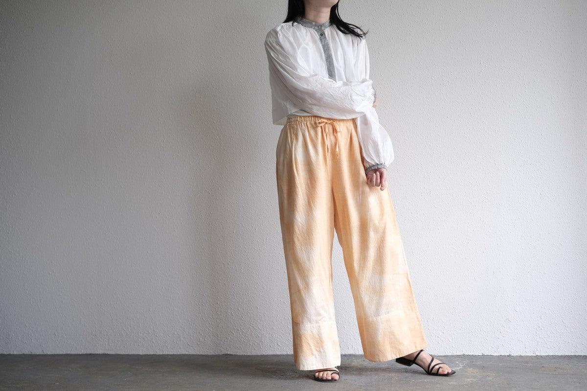 enrica cotton widepants｜SOIL ORANGE