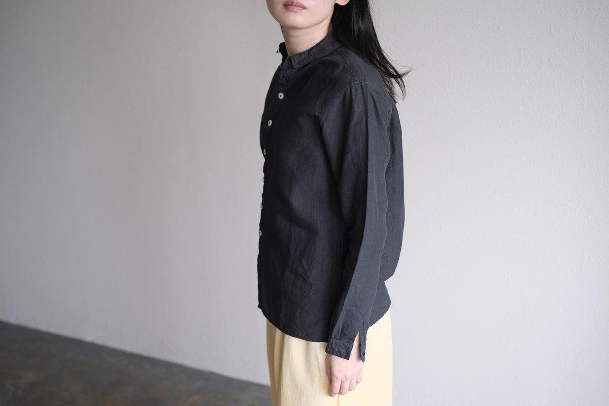 MITTAN / 大麻シャツ2 高密度 墨黒 SH-109 / unisex