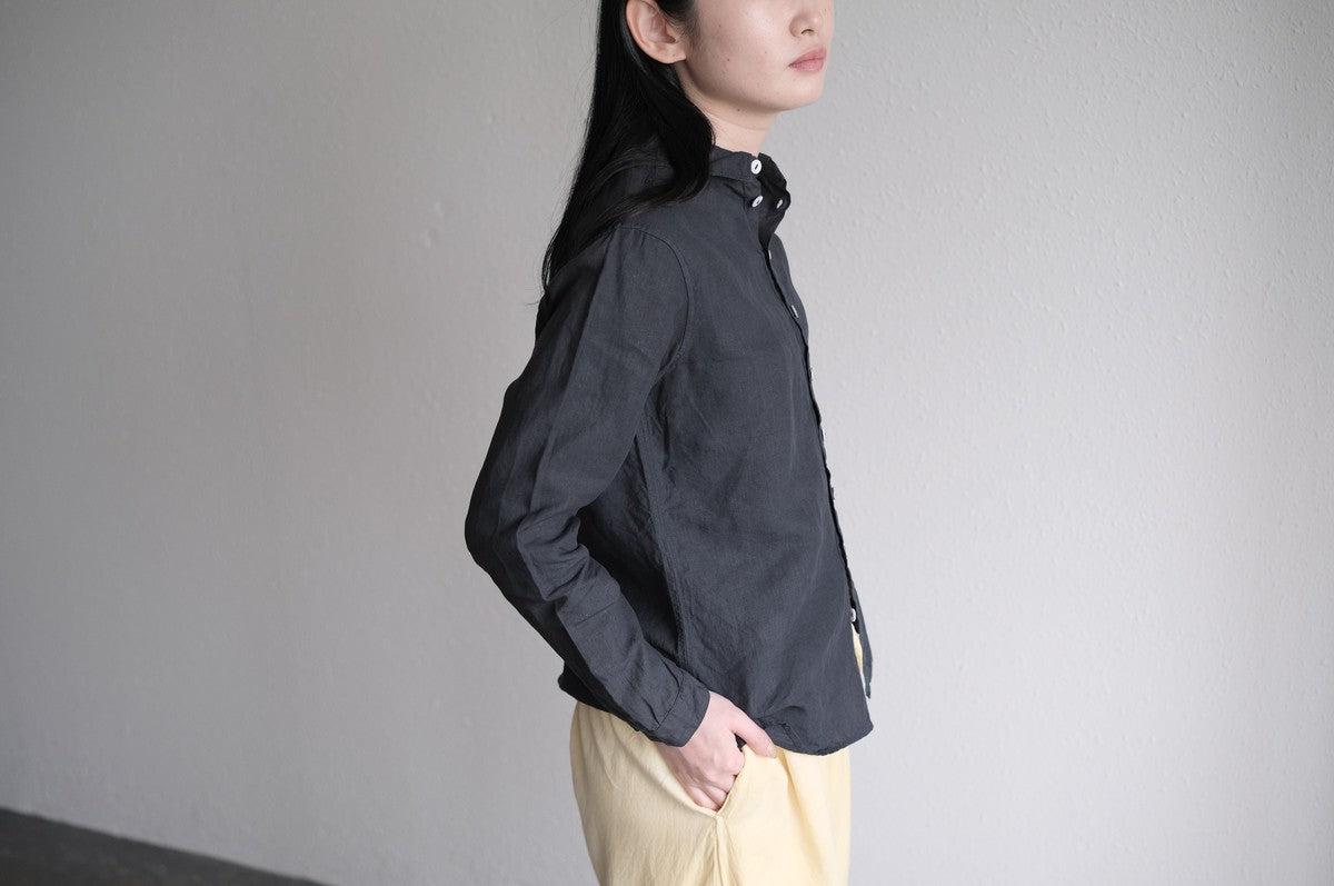 MITTAN / 大麻シャツ2 高密度 墨黒 SH-109 / unisex