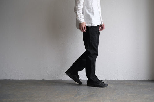 HANDROOM ジーンズ ワイドフィット BLACK|unisex5サイズ