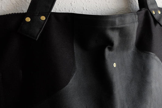 帆布のビッグトート|Cotomono 素 su トート|roller drawing KURO