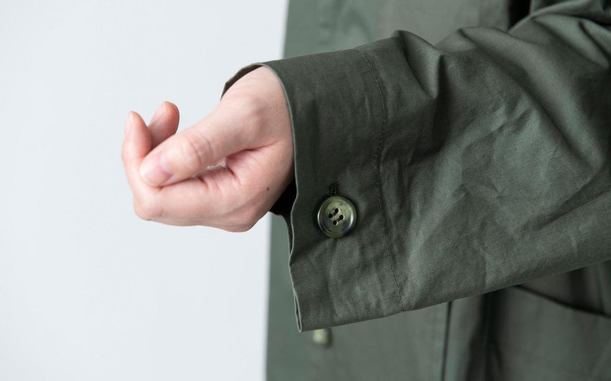 木間服装製作 coat コットンナイロン light beige｜unisex freesize