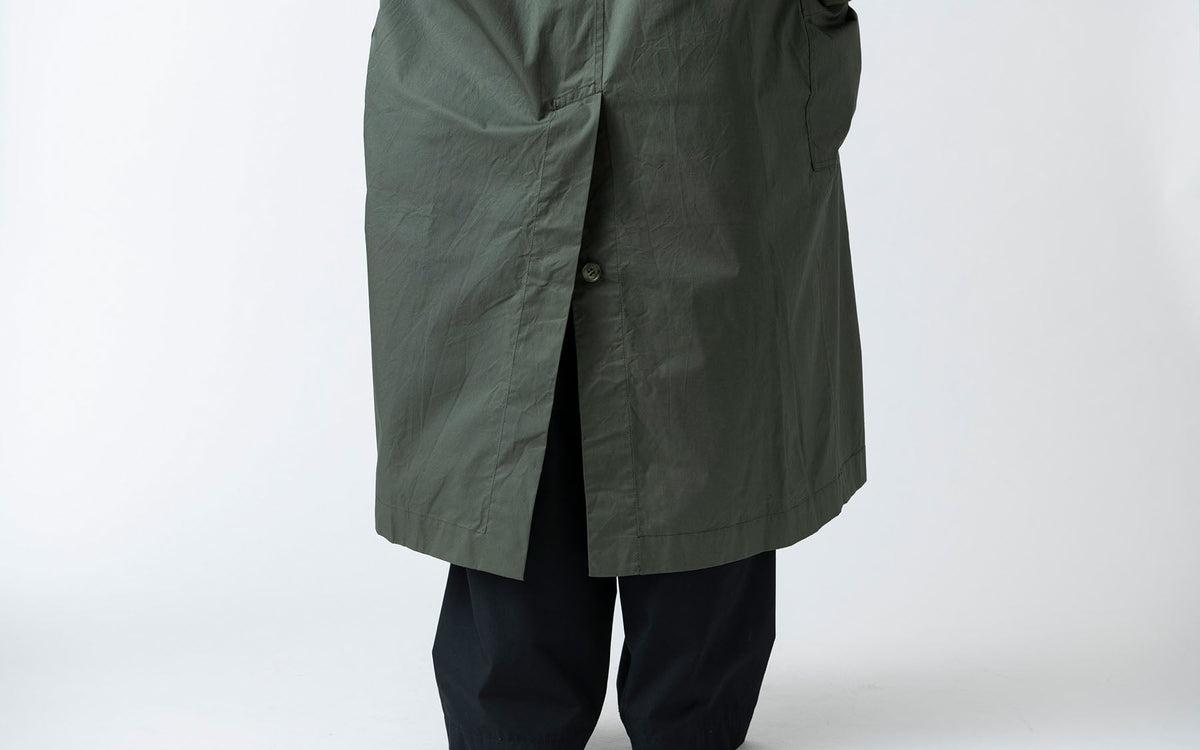 木間服装製作 coat コットンナイロン light beige｜unisex freesize