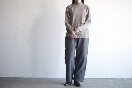 HANDROOM ウォッシャブルウールハイネック beige|unisex|3size