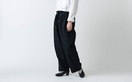 木間服装製作 pants polyester-cotton black|unisex freesize