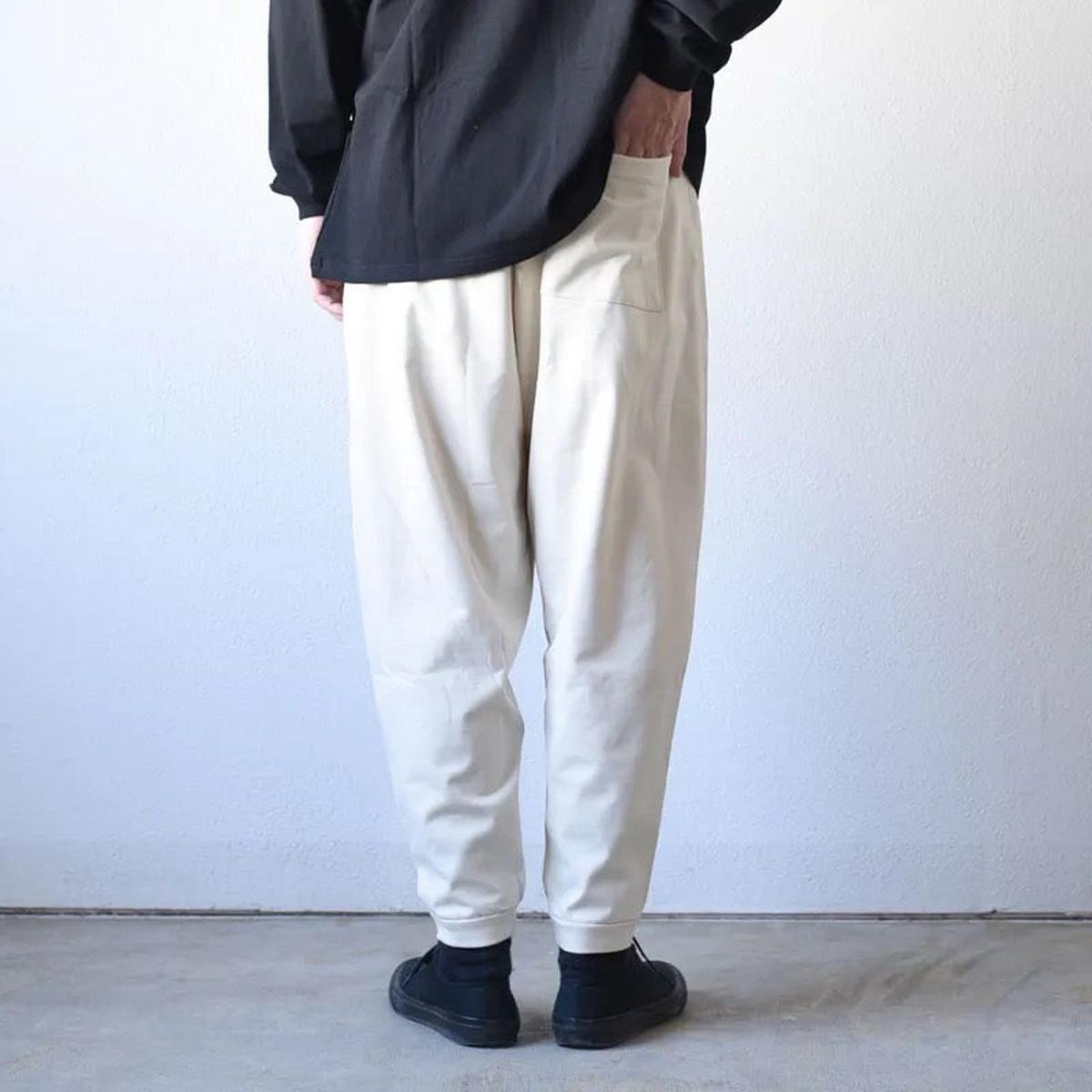 yohaku ドバイパンツ｜サラサラなめらか天竺素材 ブルー｜unisex freesize