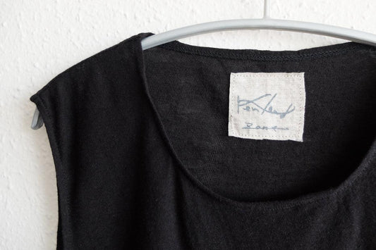 リネンコットンアンダーウェア ノースリーブ|メンズ|ブラック