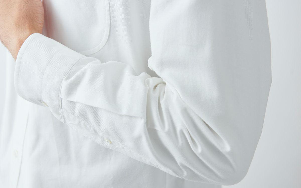 HANDROOM ボタンダウンシャツ ホワイト｜unisex 5size