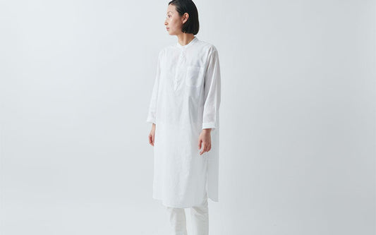 HANDROOM WOMEN'S クルタシャツ white|ladies|2size