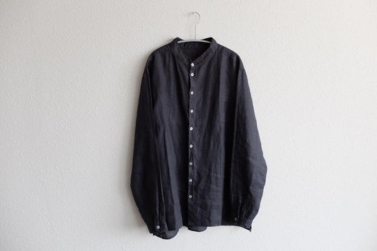 MITTAN / 大麻シャツ 墨黒 SH-132 / unisex