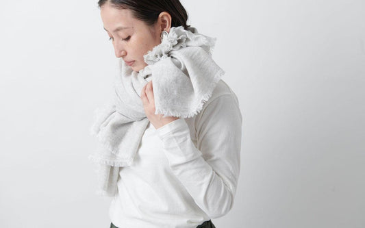 MITTAN / 毛布2 小 薄灰 SC-19 / unisex