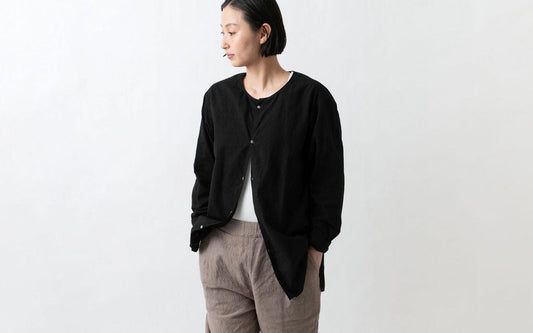 MITTAN / カディワイドシャツ(補強) 黒 SH-17H / unisex