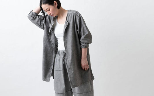 MITTAN / カディワイドシャツ(補強) 松煙 SH-17BH / unisex