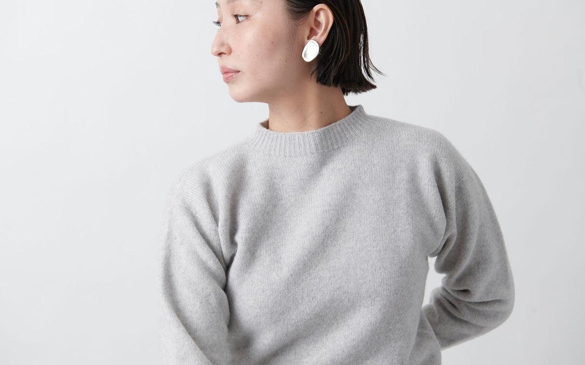 MITTAN / ウルグアイウールセーター 濃灰 KN-20 / unisex