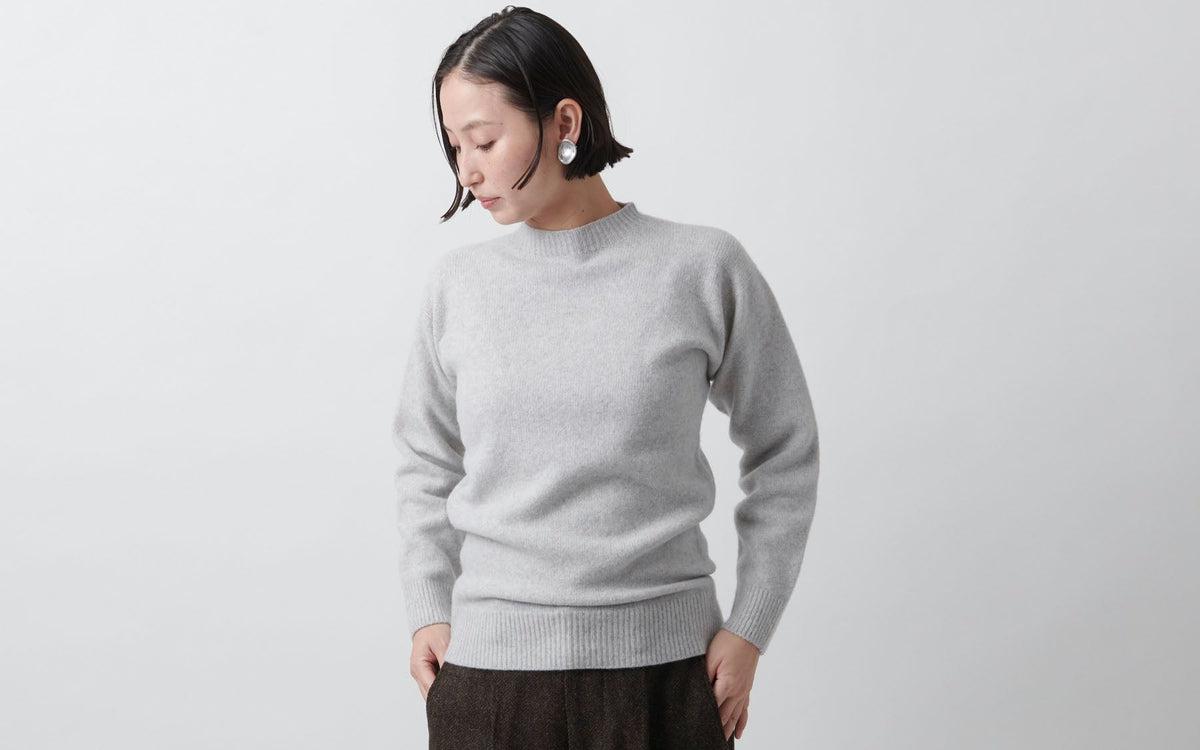 MITTAN / ウールセーター 濃灰 KN-20 / unisex