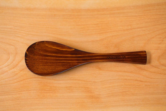 木曽ひのきの杓文字 拭き漆|21cm