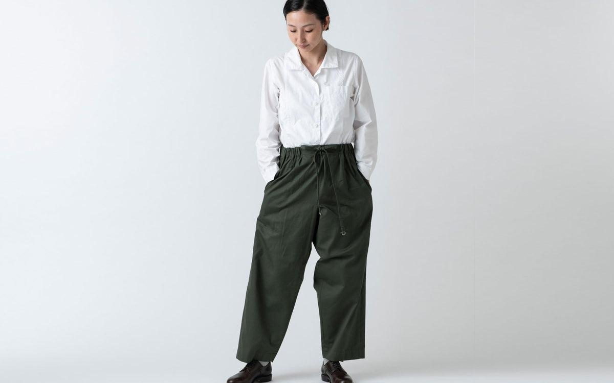 木間服装製作 pants cotton beige｜unisex freesize