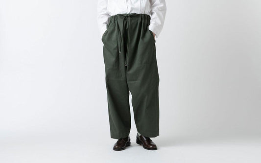 木間服装製作 pants cotton khaki｜unisex freesize