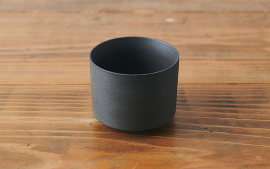 切立碗 黒練 焼締め