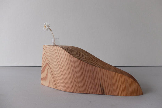 屋久杉の一輪挿し(Q)