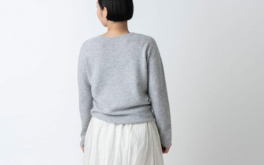 enrica cashmere knit|grey