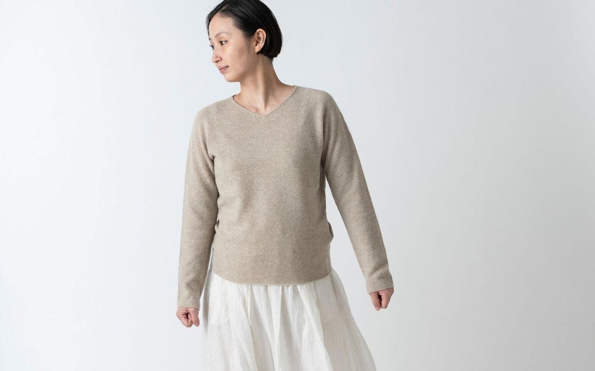 enrica cashmere knit｜natural
