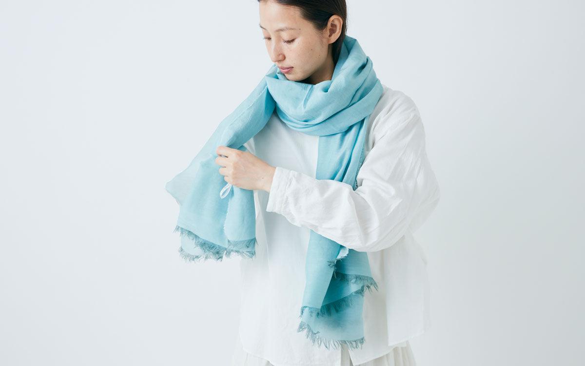 enrica cottonsilk scarf｜botanicalmix