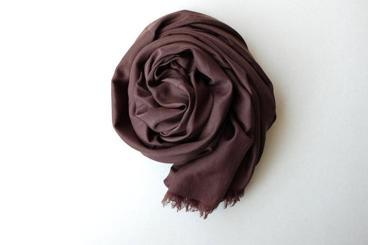 enrica cottonsilk scarf|coffeechocolate