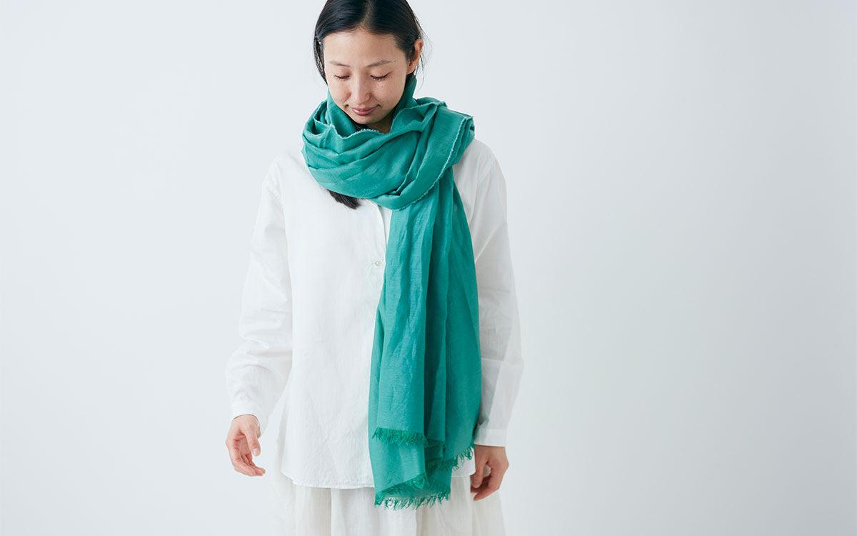 enrica cottonsilk scarf｜fukugiyellow