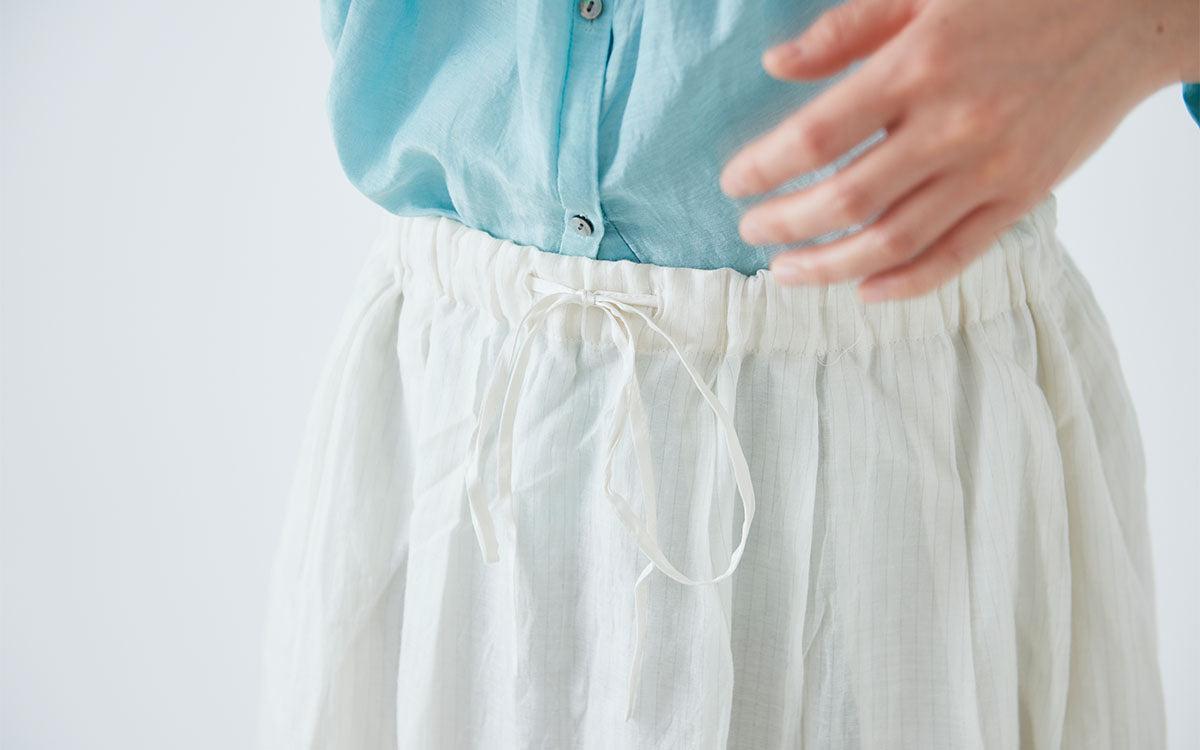 enrica skirt cottonsilk｜natural｜skirt014