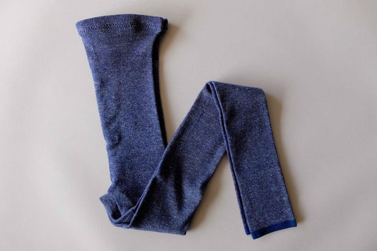 リネンニットレギンス マチ付き|TOPダークネイビー|2 size