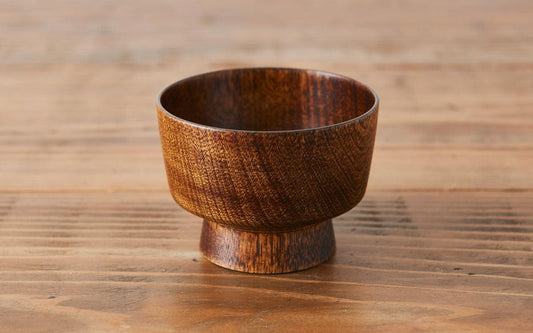 ろくろ挽きの汁椀 ミズメザクラ|拭き漆(生漆)