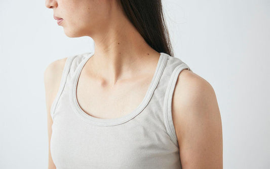 yohaku 5本針タンクトップ|ライトグレー|レディース