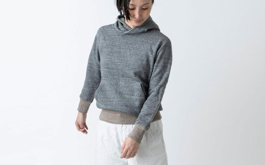 yohaku 茶綿プルパーカー|チャコール|unisex4size